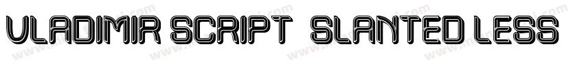 Vladimir Script (Slanted Less)字体转换